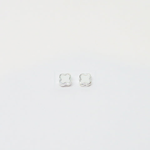 Mini Pink Clover Studs