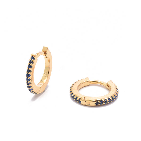 Coloured CZ Huggie Earrings