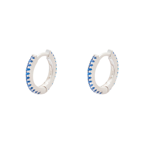 Coloured CZ Huggie Earrings