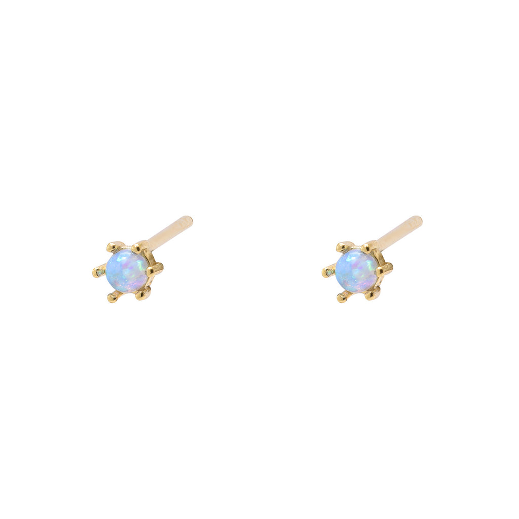Earring - Round Opalite Stud Earring