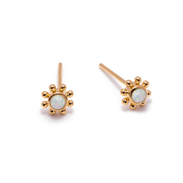 Earring - Opalite Sun YGP Earring