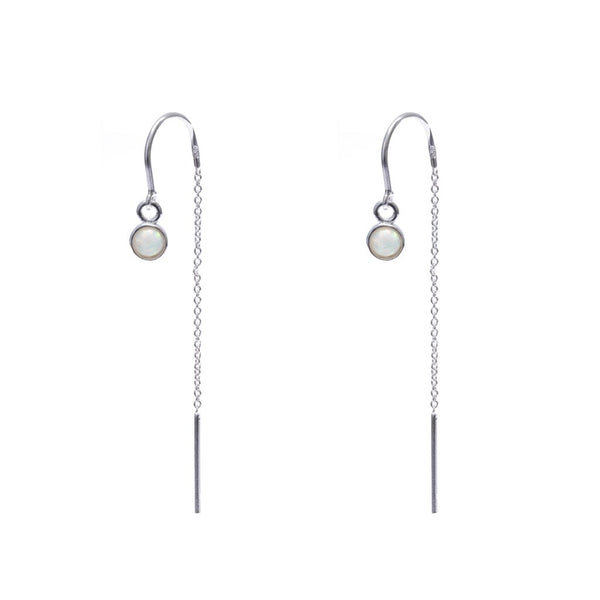 Earring - Blue Opalite Thread Earrings