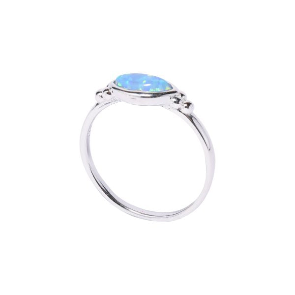 Ring - Blue Marquise Opalite