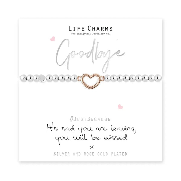 Life Charms - Just Because Goodbye Bracelet