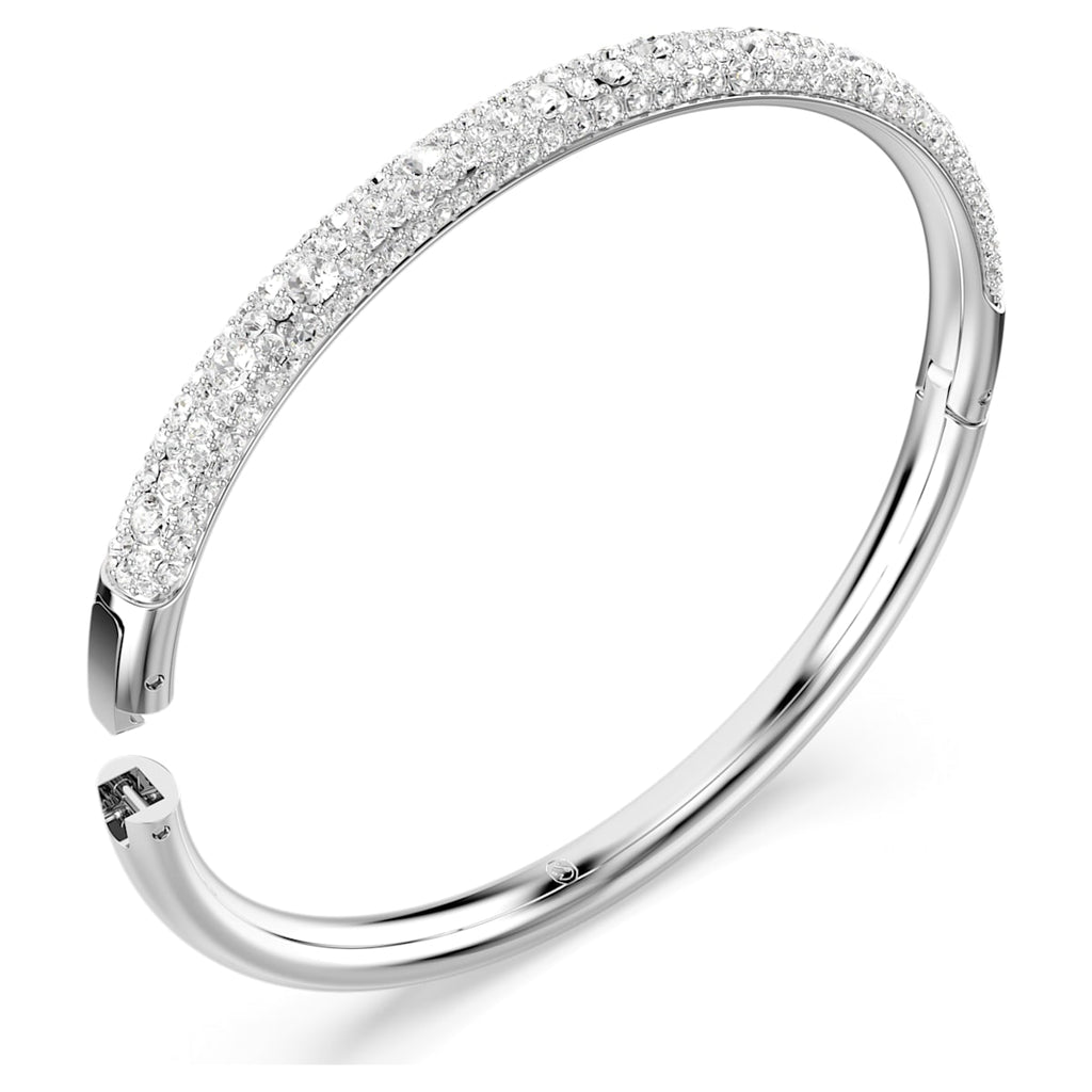 Sublima Snow Pavé Silver Bangle (MEDIUM)