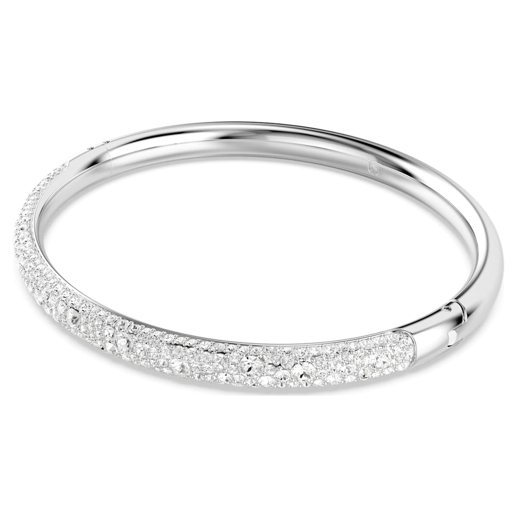 Sublima Snow Pavé Silver Bangle (MEDIUM)