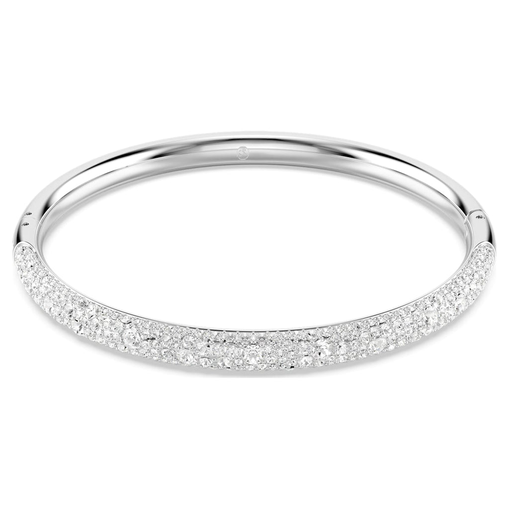 Meteora Snow Pavé Silver Bangle