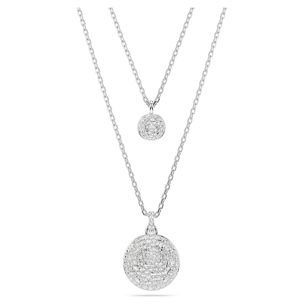 Meteora Silver layered pendant