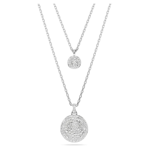 Meteora Silver layered pendant