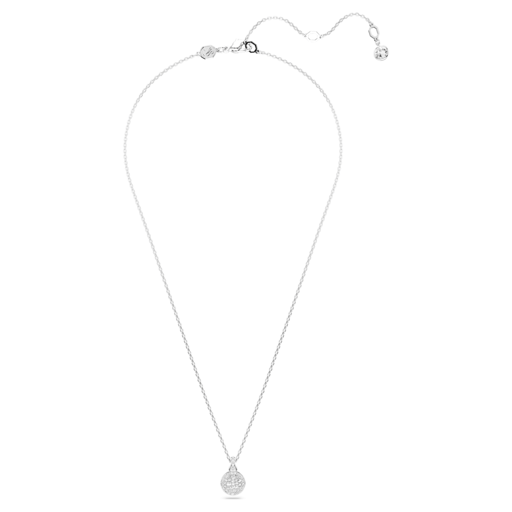 Meteora White Crystal Silver Pendant