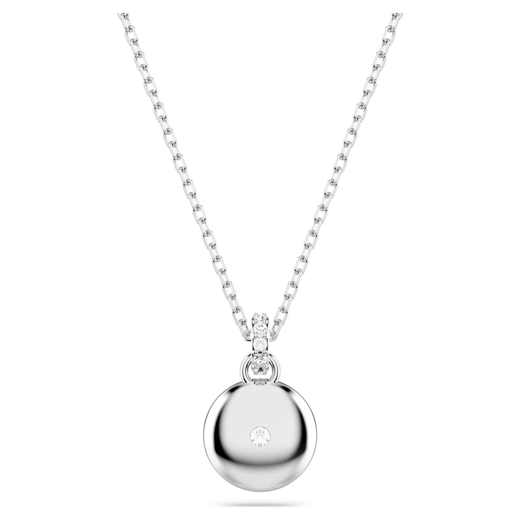 Meteora White Crystal Silver Pendant