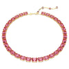 Millenia Pink Octagon Cut Tennis Necklace