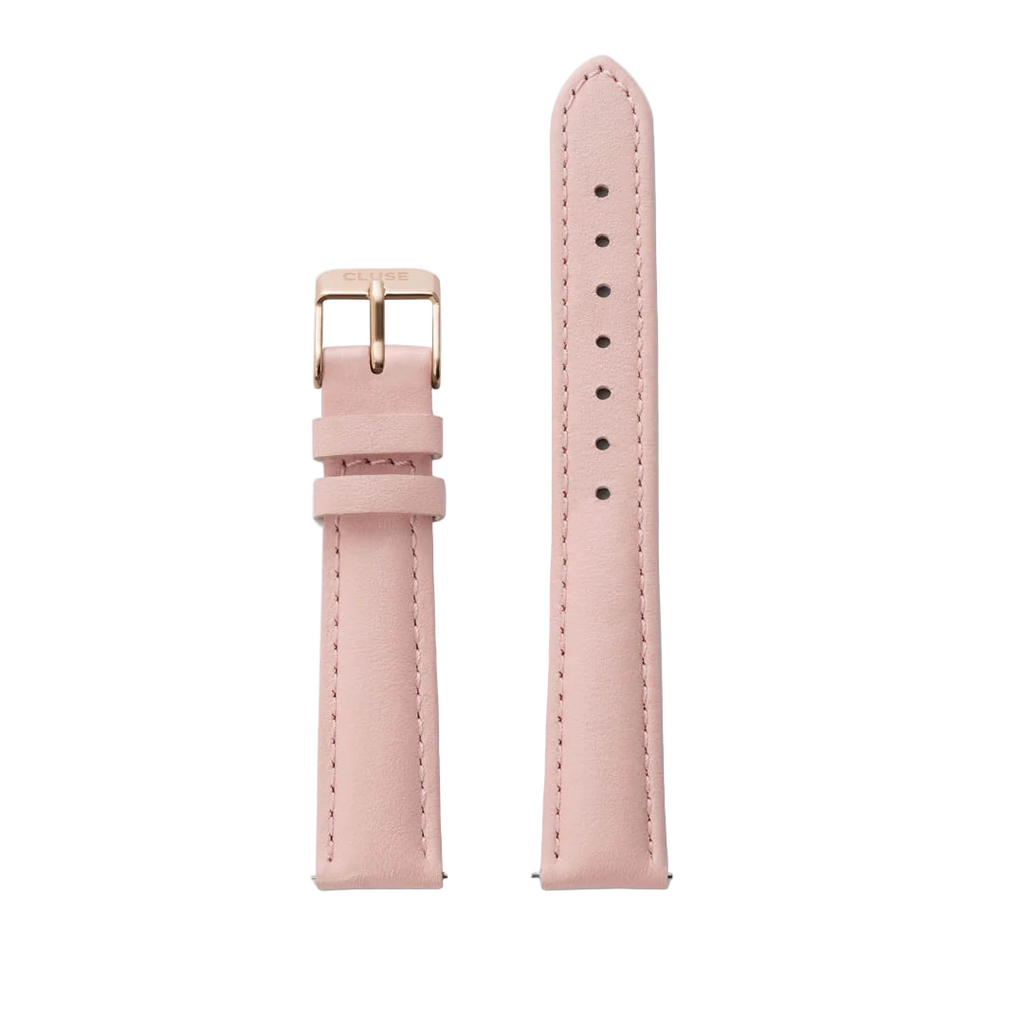 CLUSE 16mm Pink/Rosegold Leather Watch Band