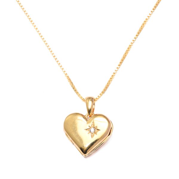 YGP Heart Locket Necklace (Faulty Marks on the Front) - Final Sale
