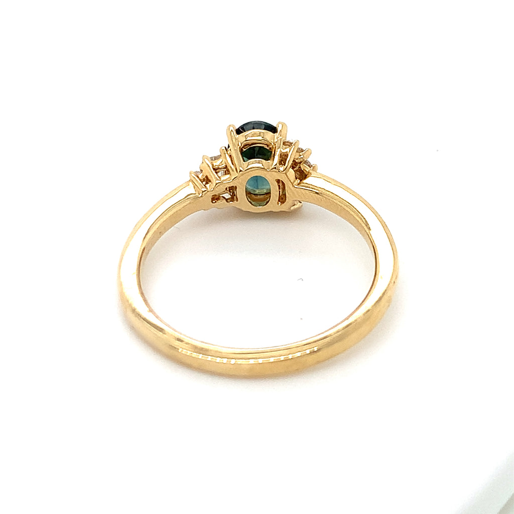 Cerline Sapphire Diamond Ring