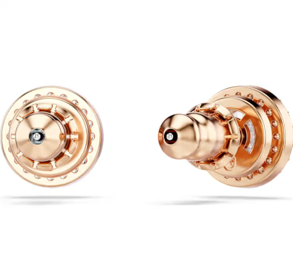 Una Angelic: Pave White Round Cuts Rosegold Necklace/Bracelet/Earring