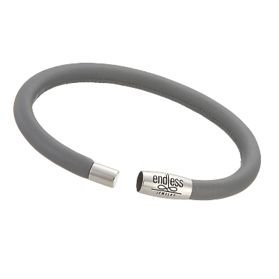 Endless Grey Leather Single Wrapped Bracelet (Final Sale)