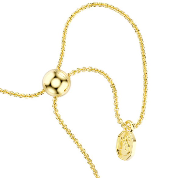 Mesmera: White Mixed Cuts Crystal Gold Bracelet