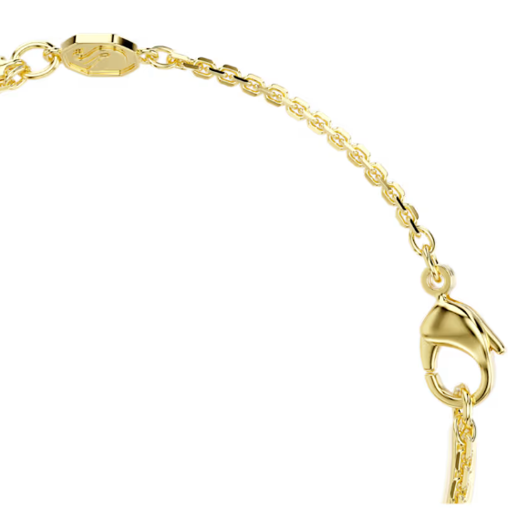 Mesmera: White Mixed Cuts Crystal Double Gold Bracelet