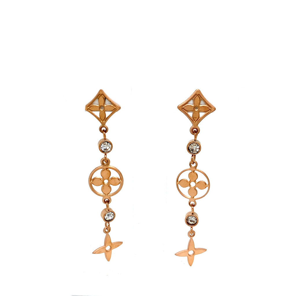 Louis Clover Rosegold Earrings