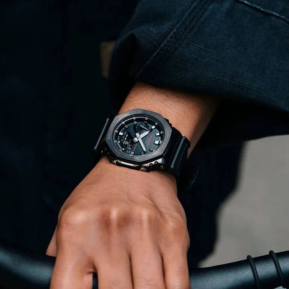 Casio G-Shock Black Metal Cloth Fabric Band Watch