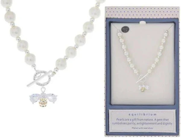 Equilibrium - Bee Pearl Necklace