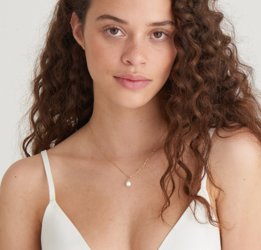 Pearl of Wisdom - Chunky Pearl Gold Necklace