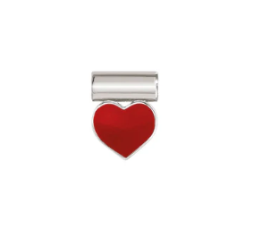 Seimia - Red Heart Silver Pendant