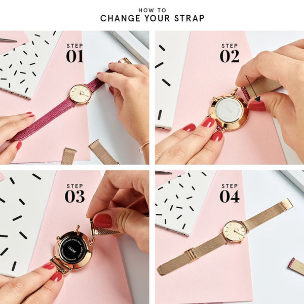 CLUSE 16mm Gold Mesh Strap