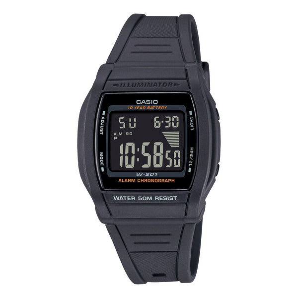Casio Digital, Black Face & Resin Band