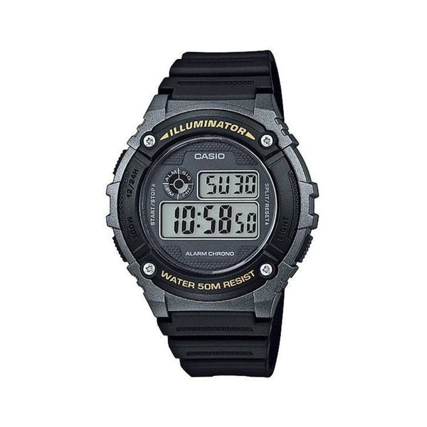 Casio Digital with Black Resin Band