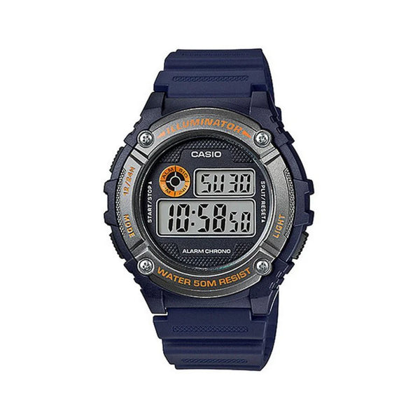 Casio Digital with Blue Resin Band