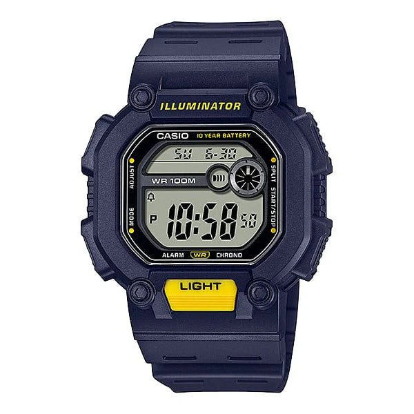 Casio Led Light Blue Resin Band Watch