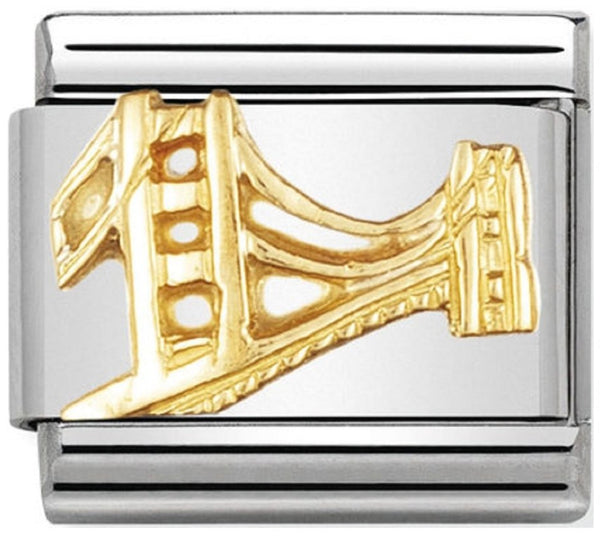 Travel - Golden Gate Bridge (United States) Gold Charm