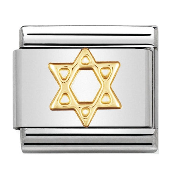 Nomination Star of David Gold Charm 