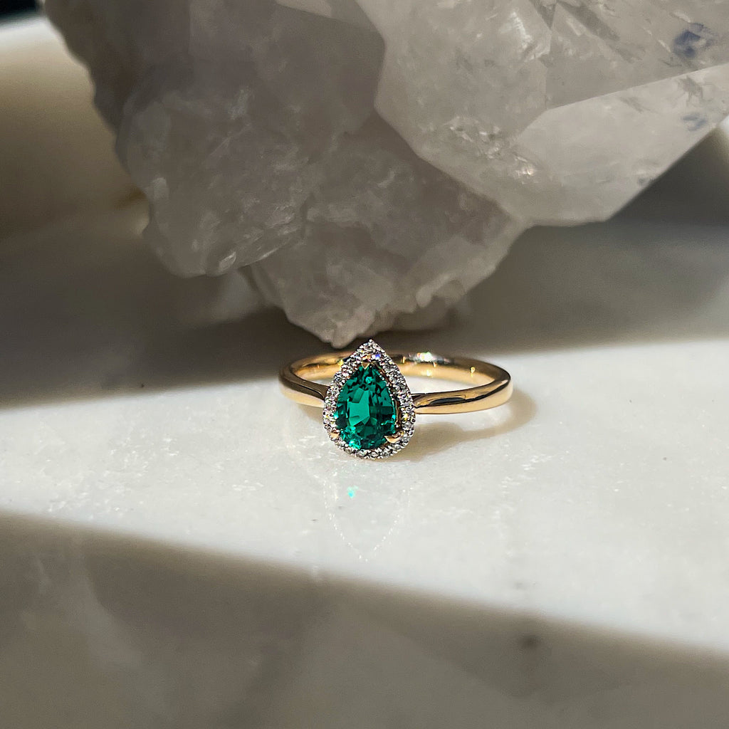 Jacinta Emerald Ring