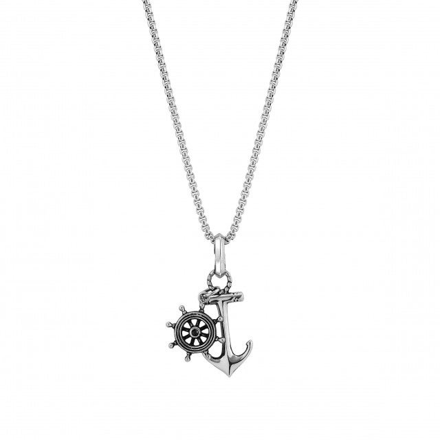 Men's Stainless Steel Anchor Necklace