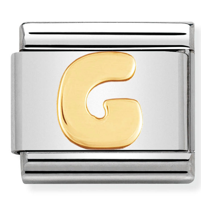 Nomination letter G yellow gold
