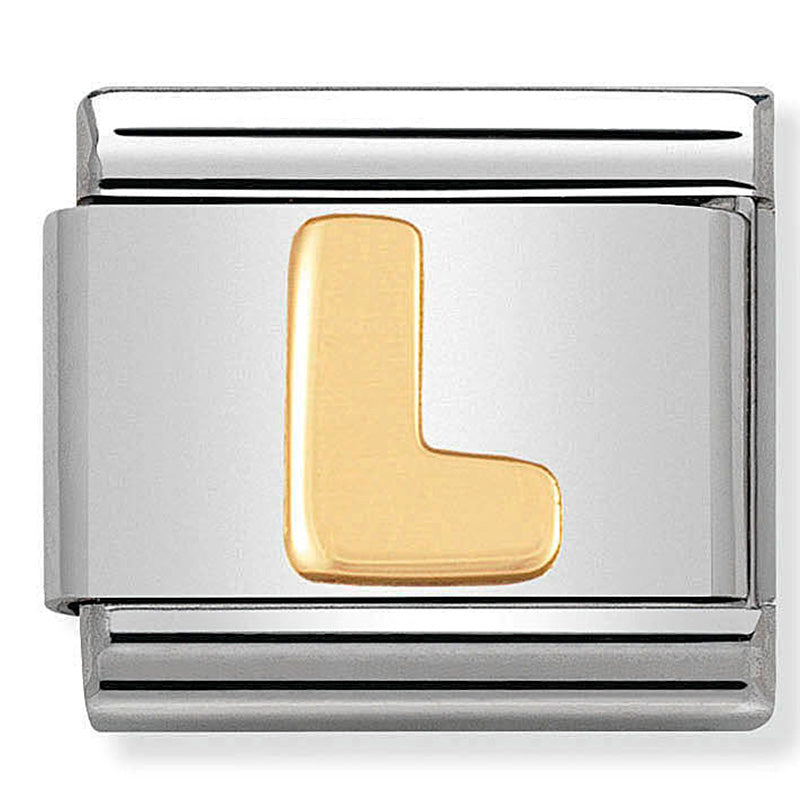 Nomination Letter L yellow gold