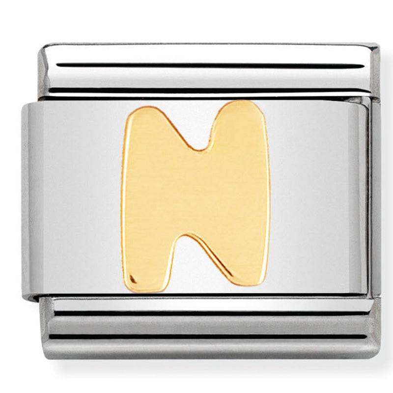 Nomination Letter N yellow gold