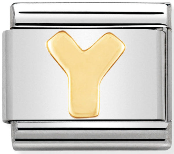 Nomination letter Y yellow gold