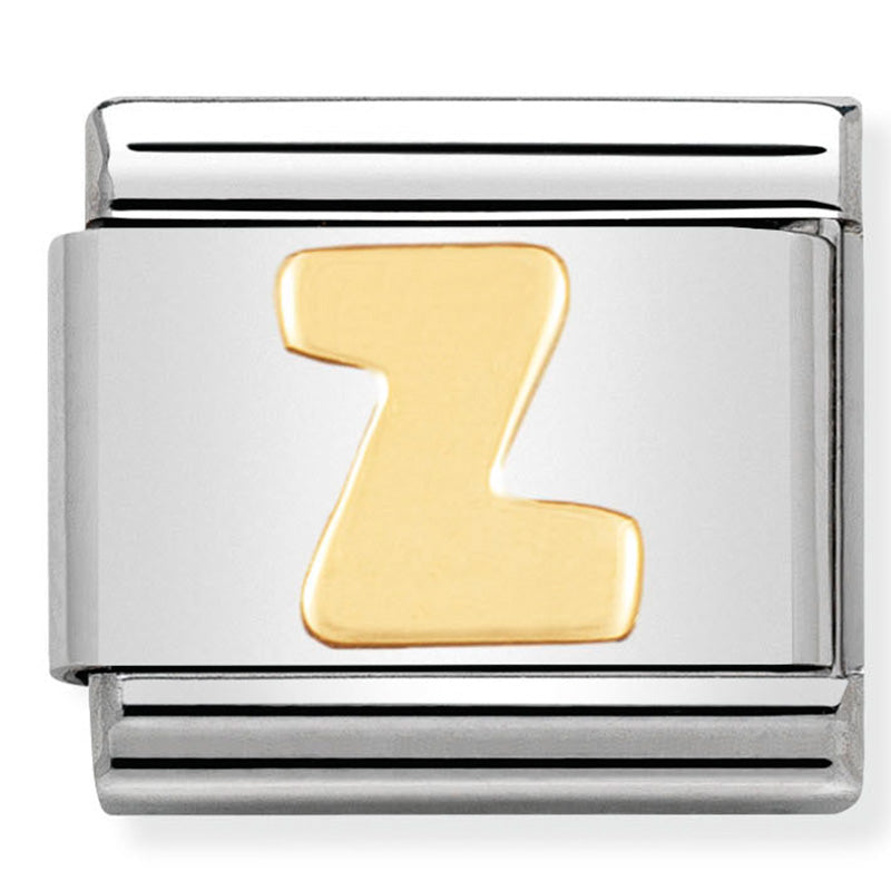 Nomination letter Z yellow gold