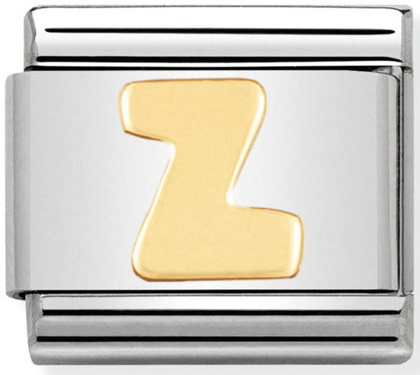 Nomination letter Z yellow gold
