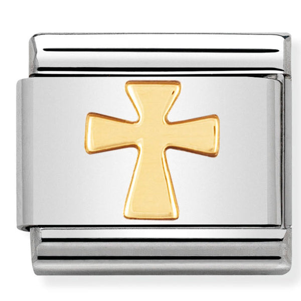 Nomination Cross Religious Symbol Gold Charm