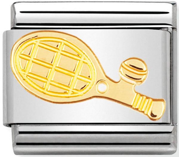 Nomination Tennis Racket Gold Charm