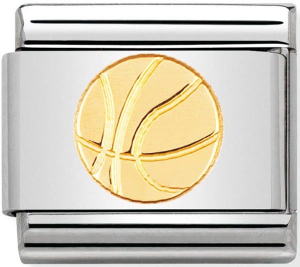 Nomination Basketball Gold Charm