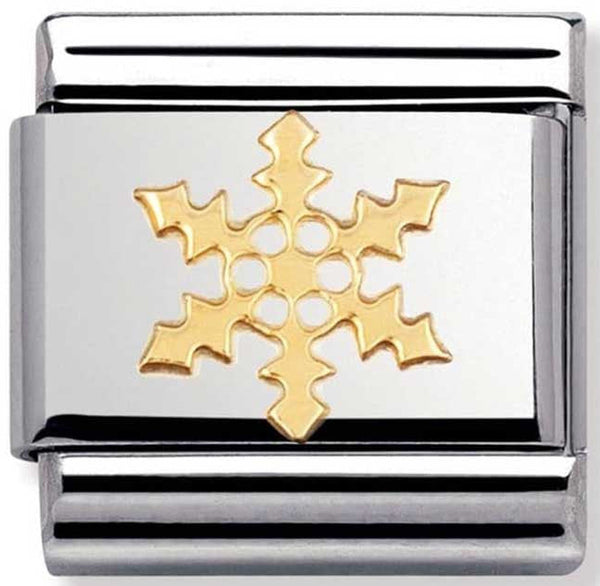 🎄Christmas - Christmas Snowflake Gold Charm