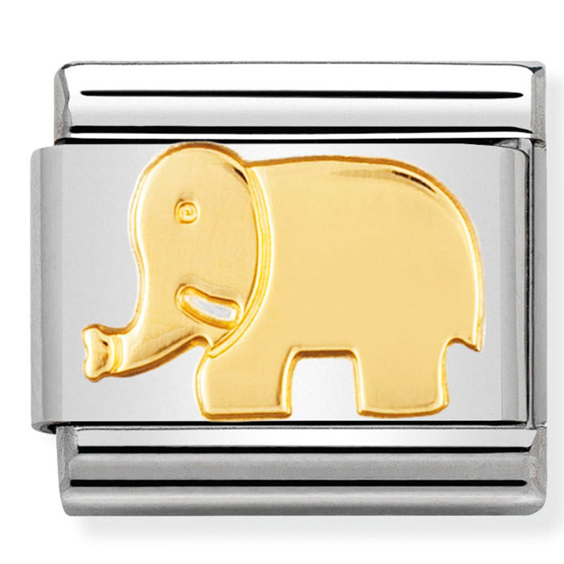 Nomination Elephant Gold Charm 
