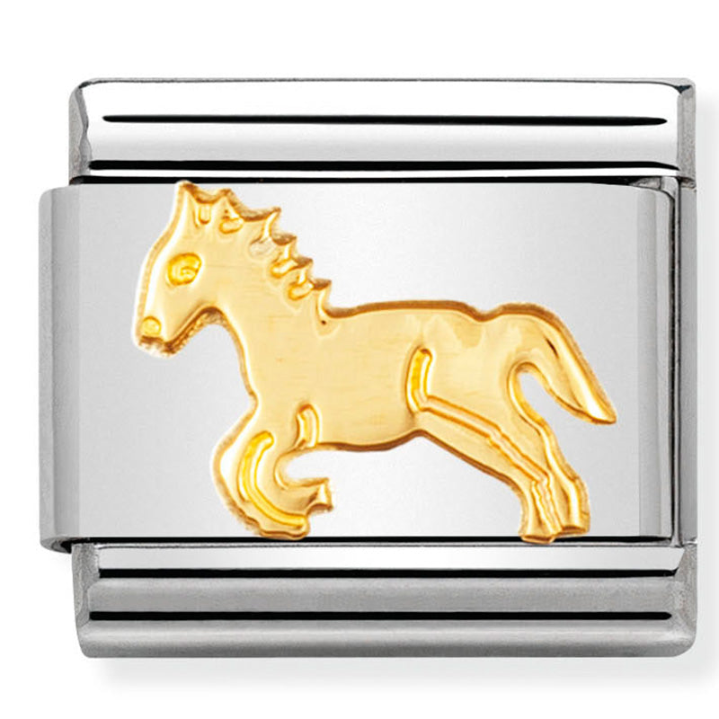 Nomination Horse Gold Charm 