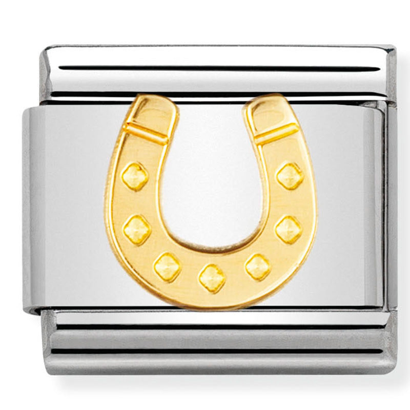 Good Luck - Danish Horseshoe Gold Charm